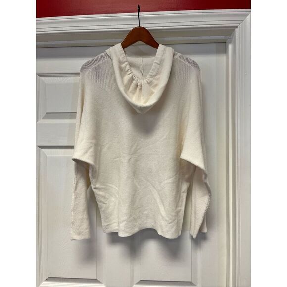 Cyrus Winter White Waffle Knit Hoodie Sweater sz XL NWOT - Picture 6 of 7